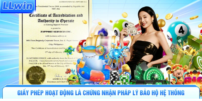 Giấy phép hoạt động là chứng nhận pháp lý bảo hộ hệ thống