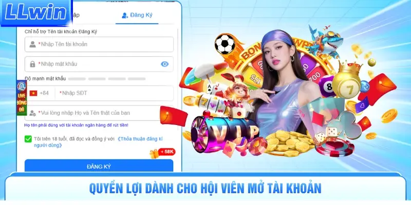 Quyền lợi dành cho hội viên mở tài khoản
