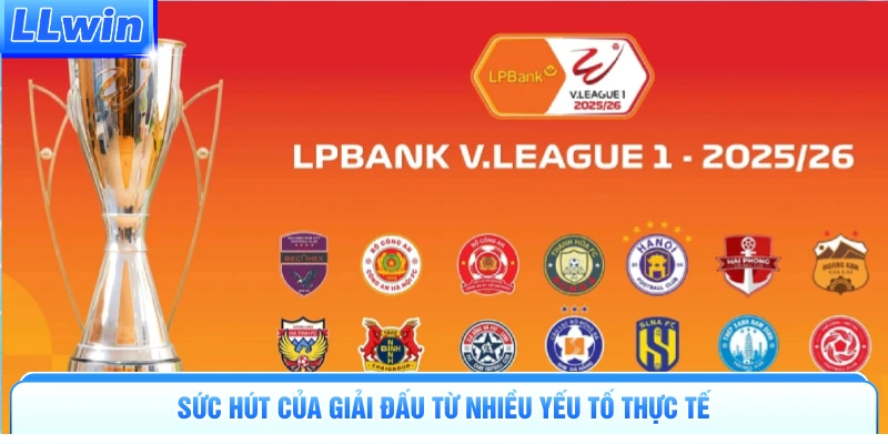 Sức hút của giải đấu từ nhiều yếu tố thực tế